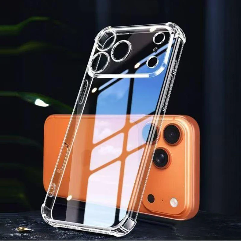 Ultra Thin Transparent Phone Case For iPhone 18 17 Pro Max Soft TPU Cases For IPhone18 Pro Max 18Pro Shockproof Clear Back Cover