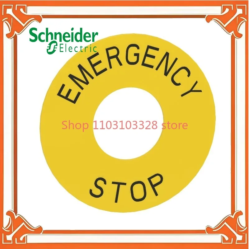 

ZB2BY9330C аксессуары для кнопок с грибовидной головкой, кольцевая шкала, табличка, знак Scram