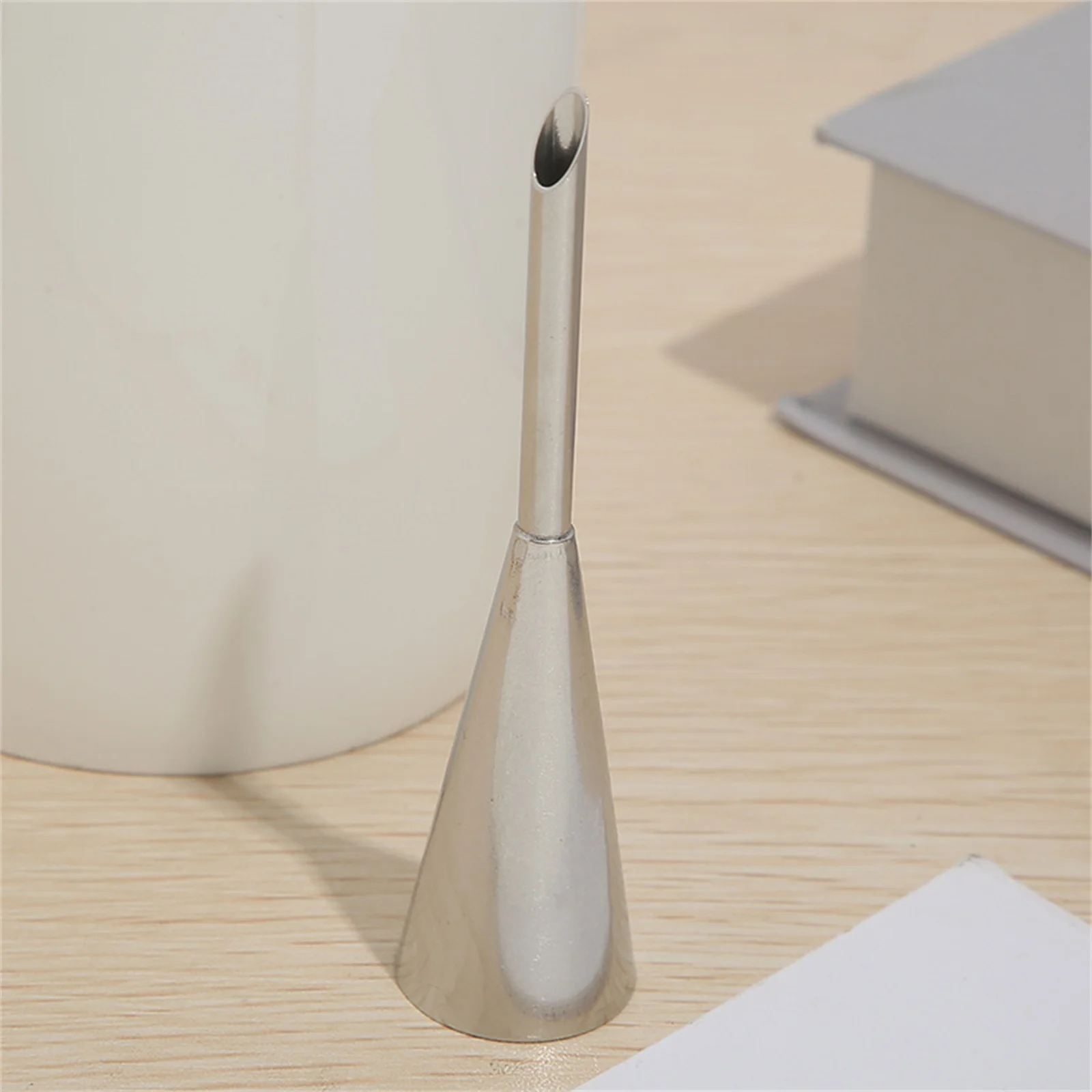 Profiterole Piping Tip Stainless Steel Cream Filling Nozzle Professional Pastry Tool for Profiteroles Baking Cake Decorating Kit