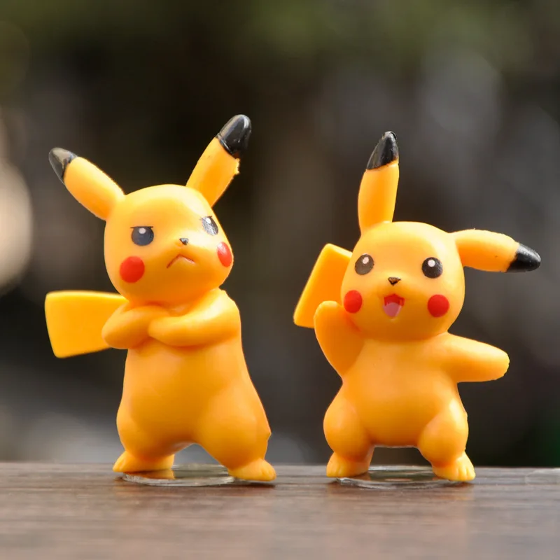 10 sztuk/zestaw Pokemon Pikachu figurki zabawki DIY kieszonkowy potwór pcv model kolekcjonerski zabawki dla dzieci urodziny zabawki prezenty