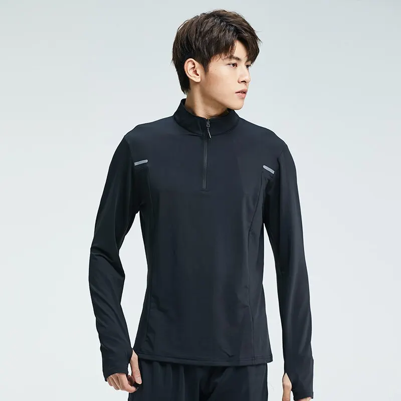 Sports Top Men'S Autumn And Winter Jacket Long-Sleeved Warm Hoodie Jacket Basketball Training Running Fitness Clothes