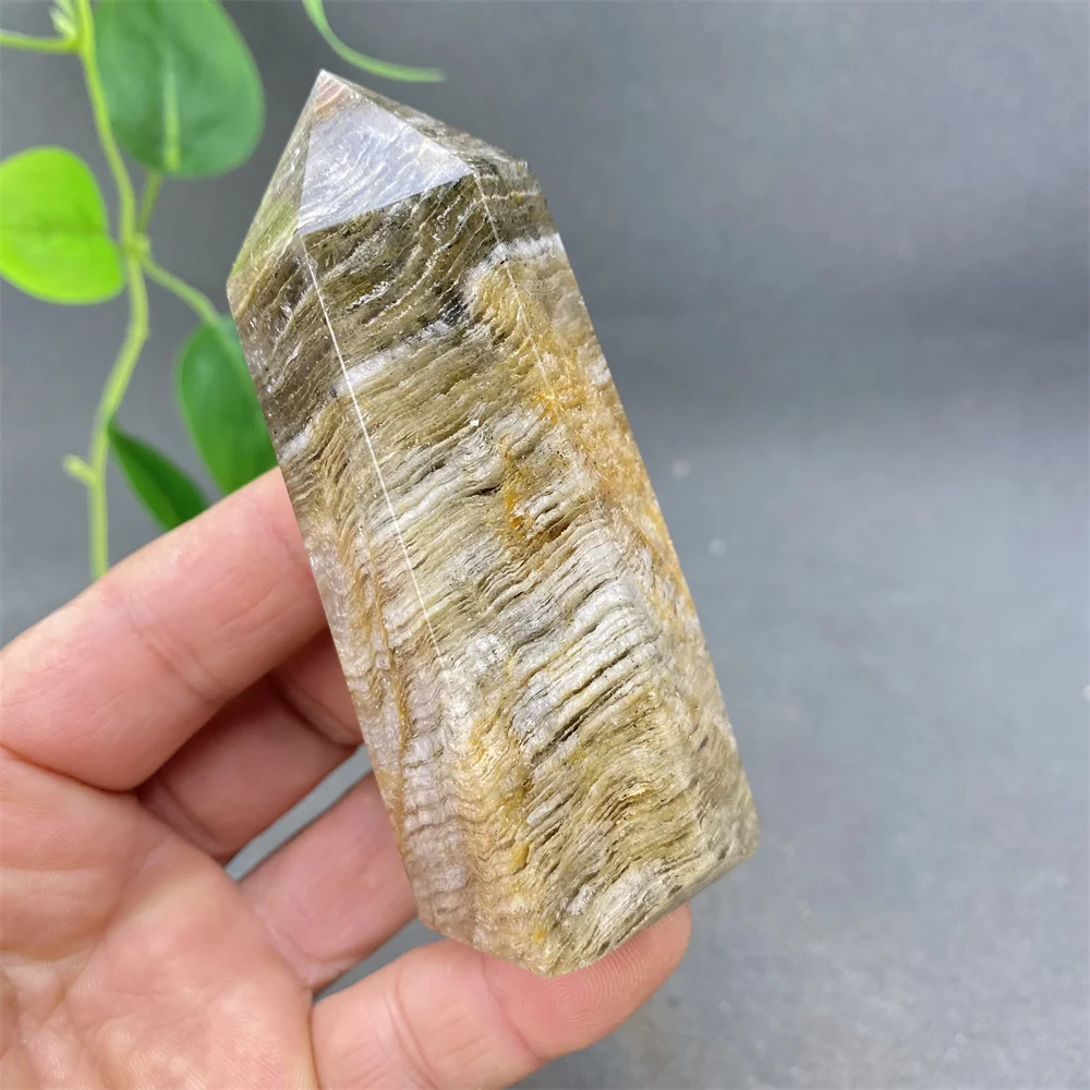 

Natural White Crystal Tower Quartz Ghost Phantom Meditation Wand Home Decor Magic Stick Healing Crystal Tower