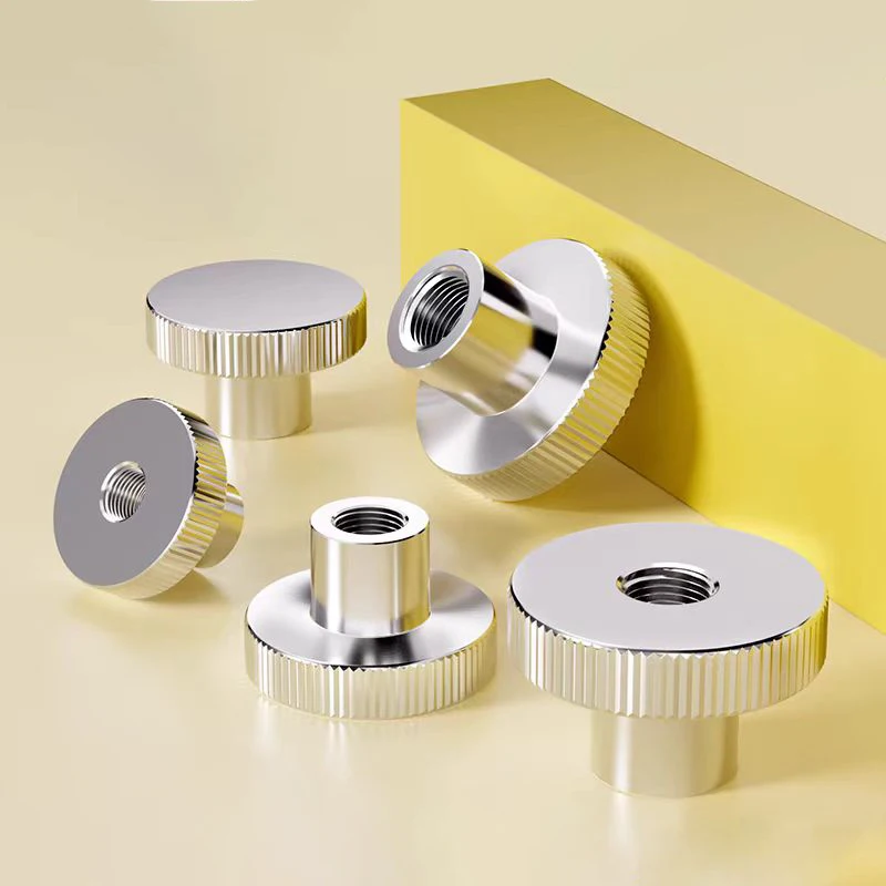 1-5pcs M3 M4 M5 M6 M8 M10 M12 High Head Knurled Thumb Nut Through / Blind Hole 304 Stainless Steel Advertising Decorative Nail