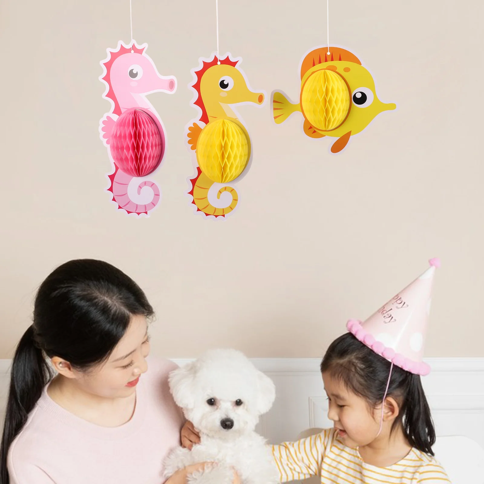 

11pcs Ocean Style Decorations Sea Animal Theme Party Supplies Summer Pool Beach Birthday Hanging Ceiling Decor Under The Sea