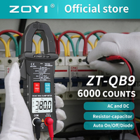ZOYI Digital Clamp Meter ZT-BQ9 True RMS 6000 DC/AC 100A 1mA Ammeter multimeter Car Current Voltmeter capacitance temp Hz tester