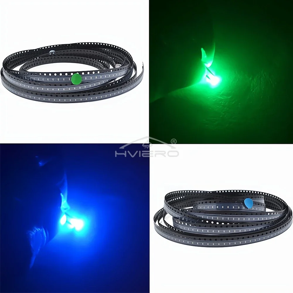 100Pcs 0603 SMD Red LED Chips Bright Yellow Green White Blue Orange RGB Light Emitting Diode Chip Party Decoration Lighting