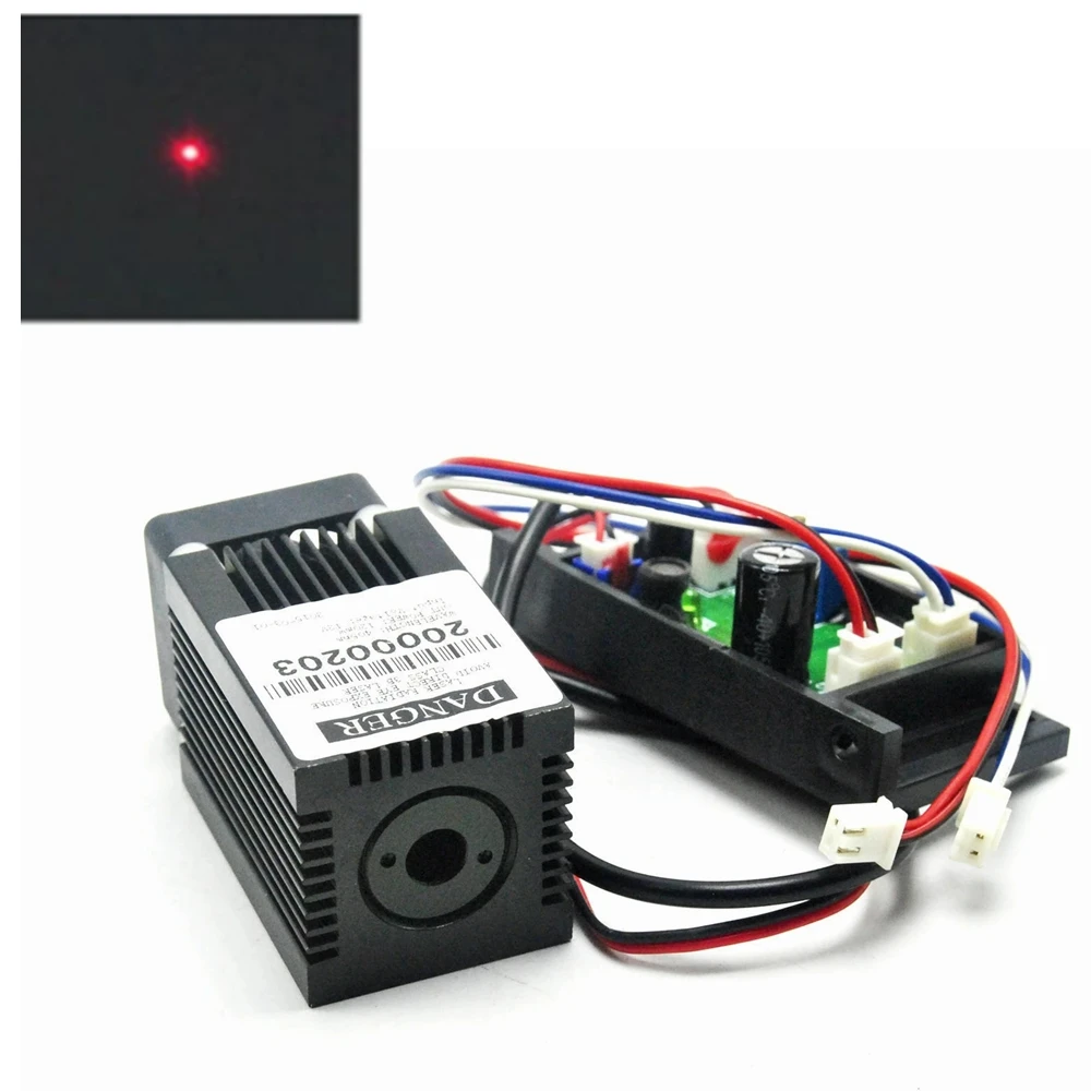 

Industrial Focusable 638nm 100mw/400mw Orange-Red Focus Dot Laser Module 33x50mm