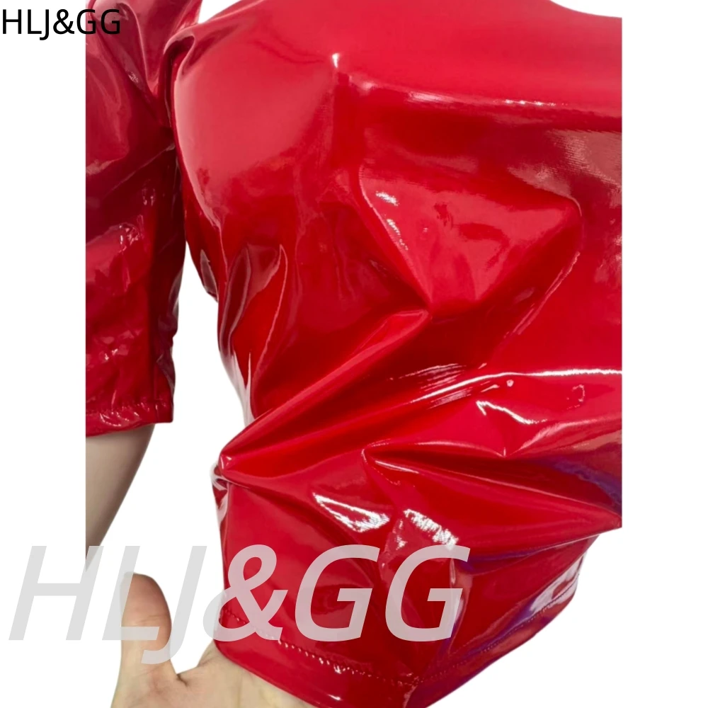 HLJ&GG Y2K Hot Girl Letter Print Streetwear Women O Neck Short Sleeve Slim Crop Top And Shorts Outfits Fashion 2pcs Streetwear view 5