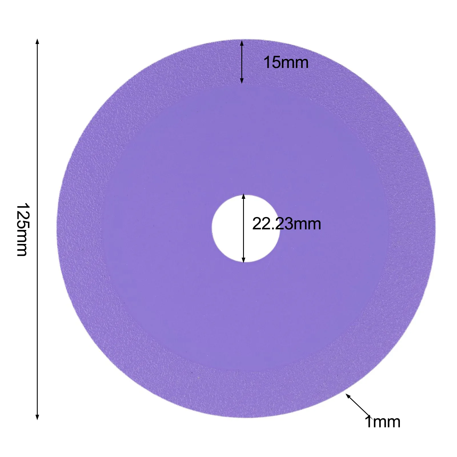 125*22.23mm Glass Cutting Disc Dia-mond Marble Ceramic Tile Jade Grinding Blade Household Power Tools Replacement Spare Parts