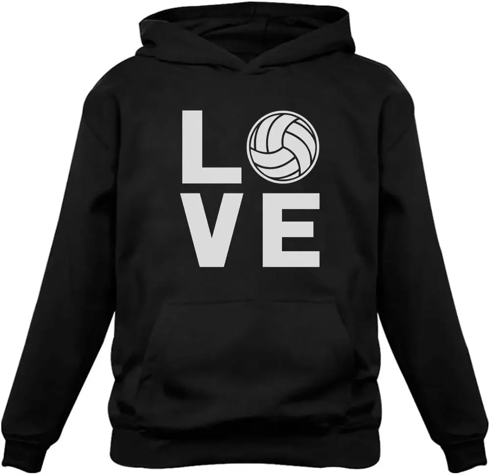 Unisex Gifts for Teen Girls Women Fans Team Players Love Sweatshirt Hoodie Tstars Volleyball Hoodies