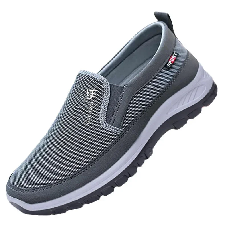 Herren Segeltuch Schuhe atmungsaktive weiche Unterseite rutsch feste Freizeit schuhe langlebige bequeme Slip-On Walking männliche vulkan isierte