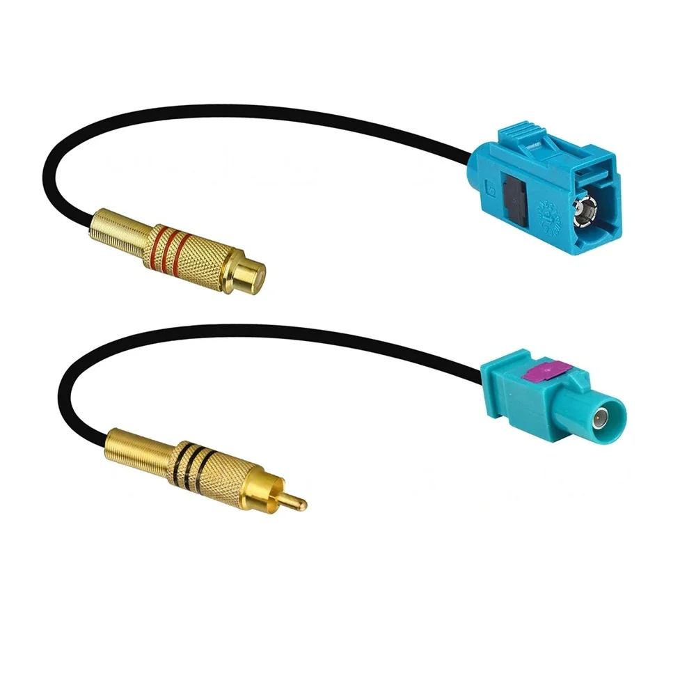 RCA Male to Fakra Z Male/Female Video Cable Adapter with RG174 Pigtail for Car Parking Reversing Rear View Camera
