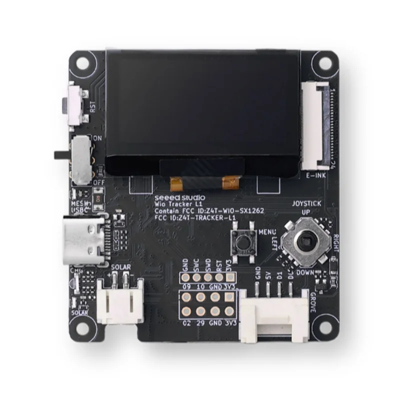 AT41 وحدة تتبع GPS Wio Tracker L1 مع شاشة OLED Lora Wio-SX1262 862-930Mhz NRF52840 L76K منخفضة الطاقة قابلة للتطوير Meshtastic