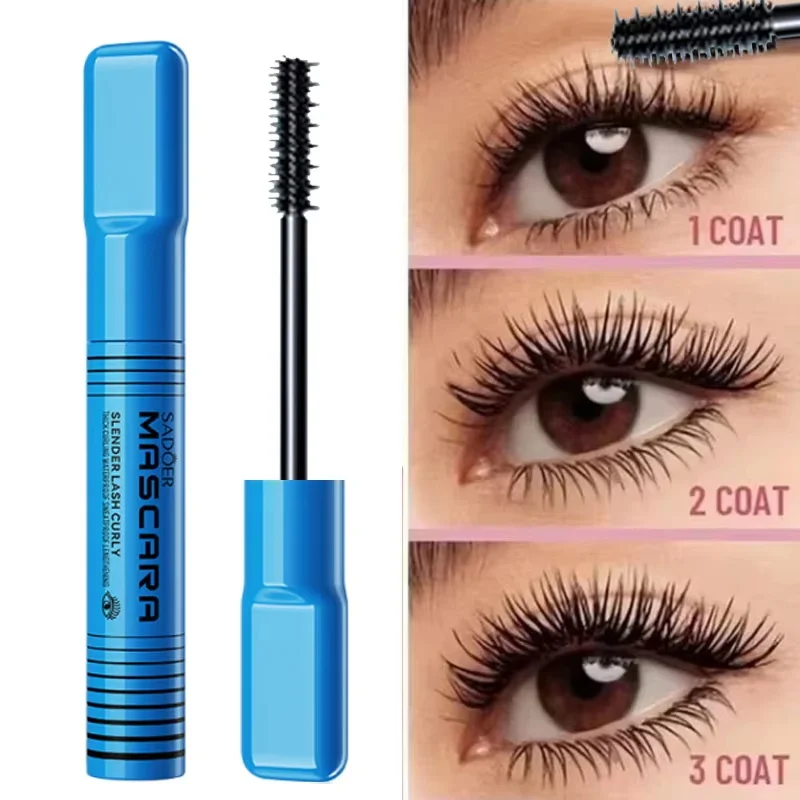Mascara impermeabile 5D allungamento ciglia trucco da donna mascara impermeabile mascara in fibra di seta nera cosmetici coreani nuovo