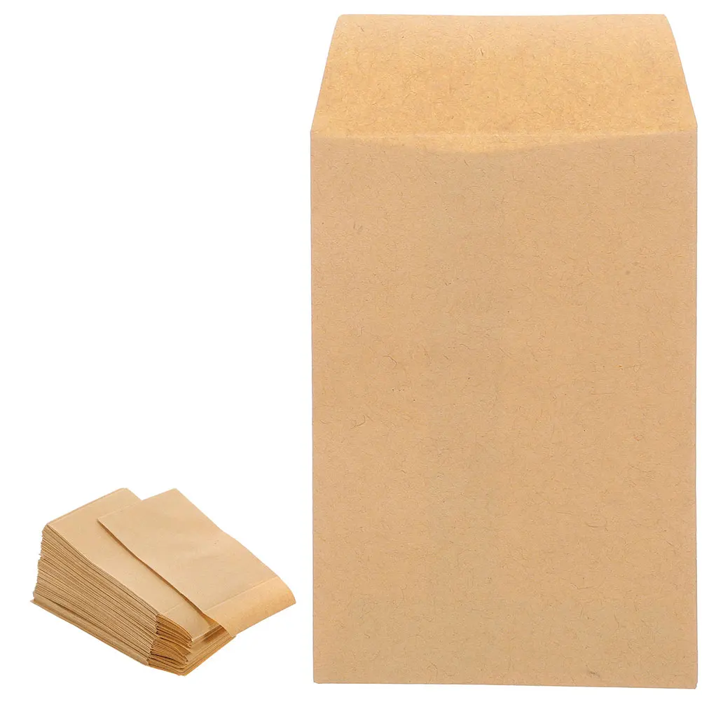 

120Pcs Kraft Envelopes Small Blank Storage Envelopes for Storing Coins Tickets Keys Blank Kraft Paper Envelopes,