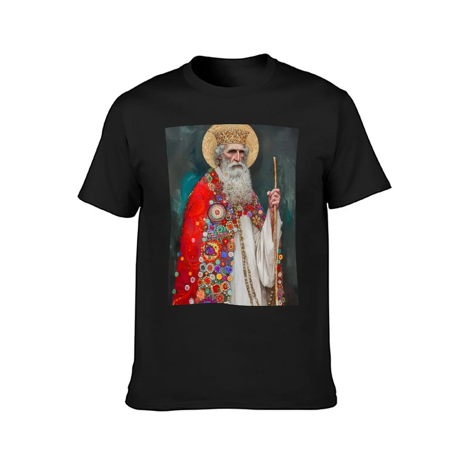 Saint Richard the Pilgrim T-Shirt boys animal print anime quick-drying men t shirt