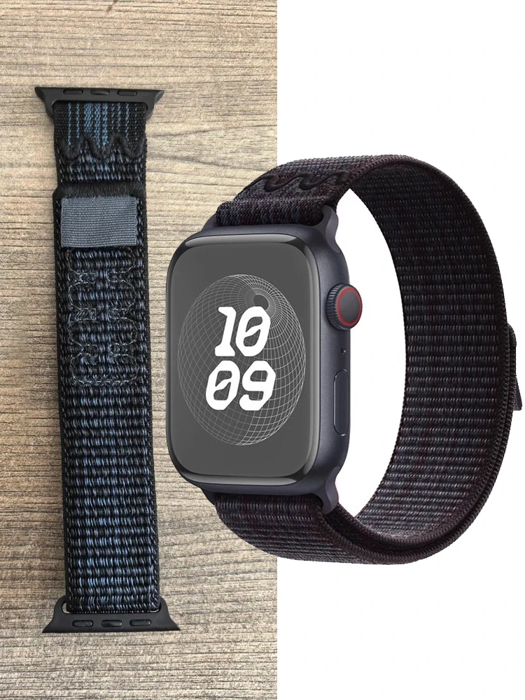 Straps for Apple Watch Band 49mm 45mm 44mm 46mm 41mm 42mm woven Nylon Sport correas Bracelets iWatch 10 9 8 7 6 5 4 3 se Ultra