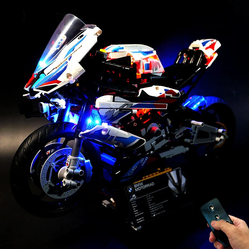 

DIY LED Light Kit for 42130 BMW M1000 RR Motorcycle Building Blocks | Remote Control Lighting Set (Model Not Included)