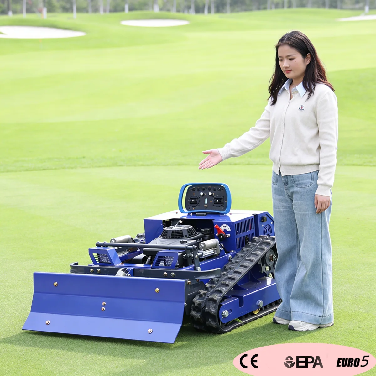 

Customized ao Gas Remote Control Lawn Mower Heavy Duty Slope Type High Efficiency Mowing Machine for Agricultural Farm Use