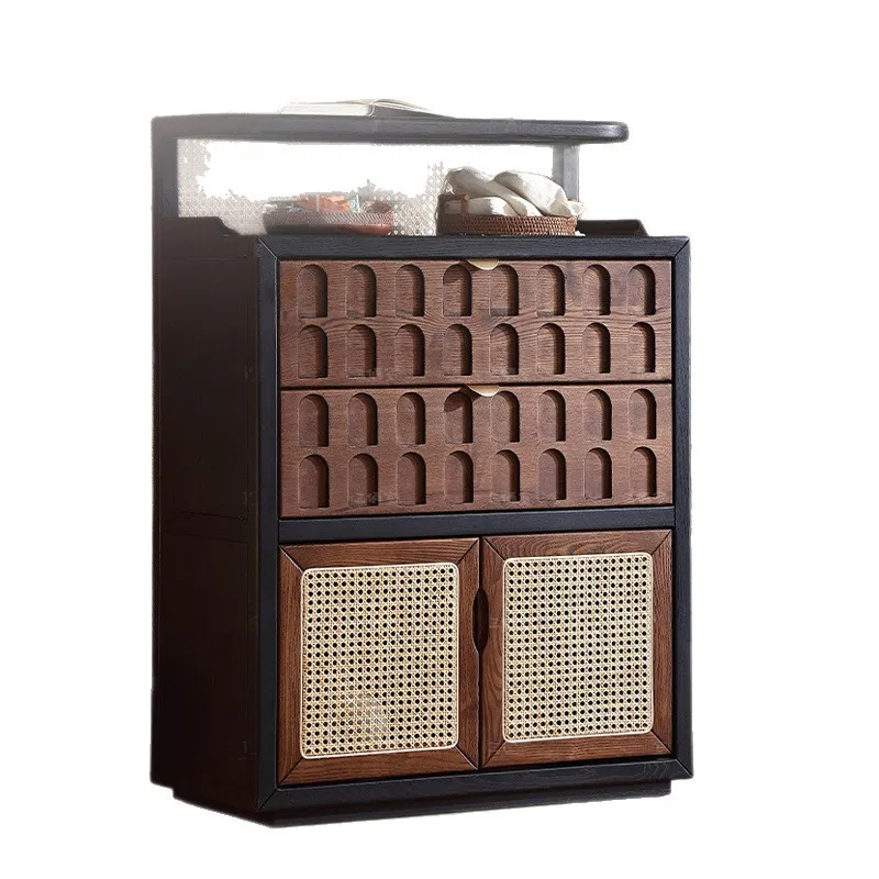 French retro display cabinet combination bedroom three or four buckets locker medium antique floor-to-ceiling dining side