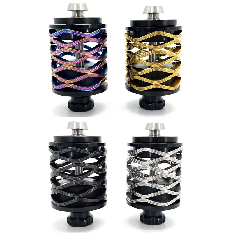 AliExpress NONE For Brompton Folding Bike Suspension Block Rear Shocks Aluminum Alloy 3 Layer Spring Titanium Alloy Bolt Steel Bolt