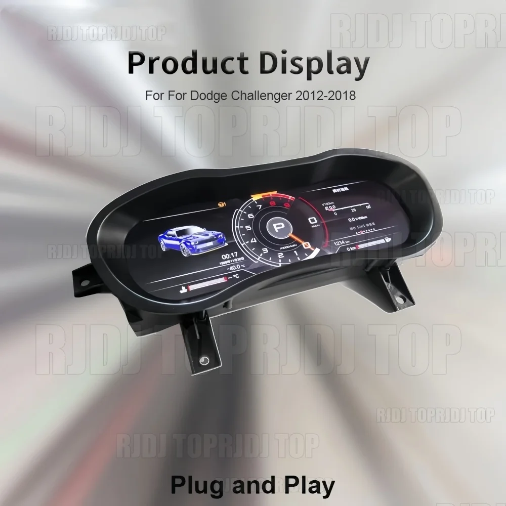 With Carplay For Dodge Challenger 12.3-inch LCD Digital Instrument Cluster Suitable For 2012-2018 Models Car Part Accessory