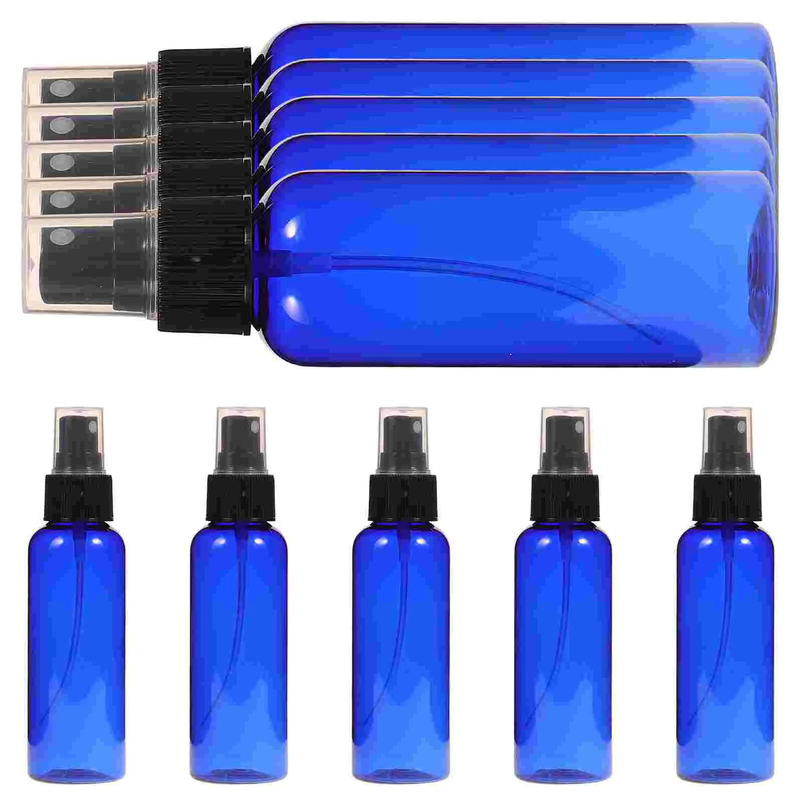 10 pçs dispensador de bomba de viagem névoa fina spray garrafas perfume atomizador recipiente azul