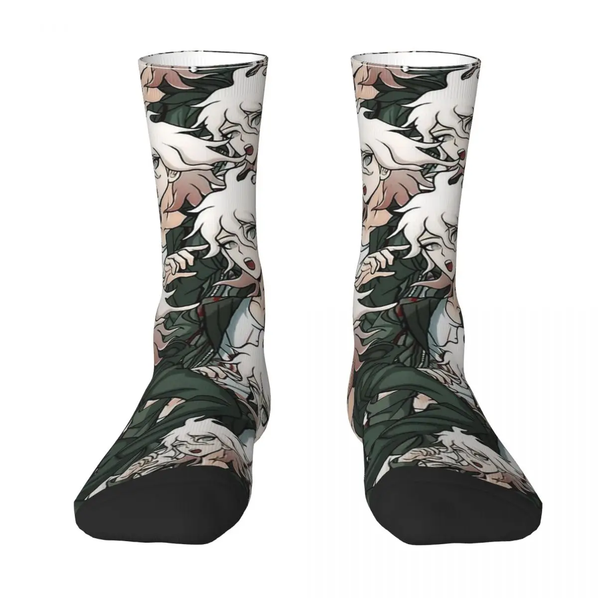 Nagito Komaeda Voice Hope Retro Danganronpa Makoto Game Unisex Socks Windproof 3D Print Happy Socks Street Style Crazy Sock