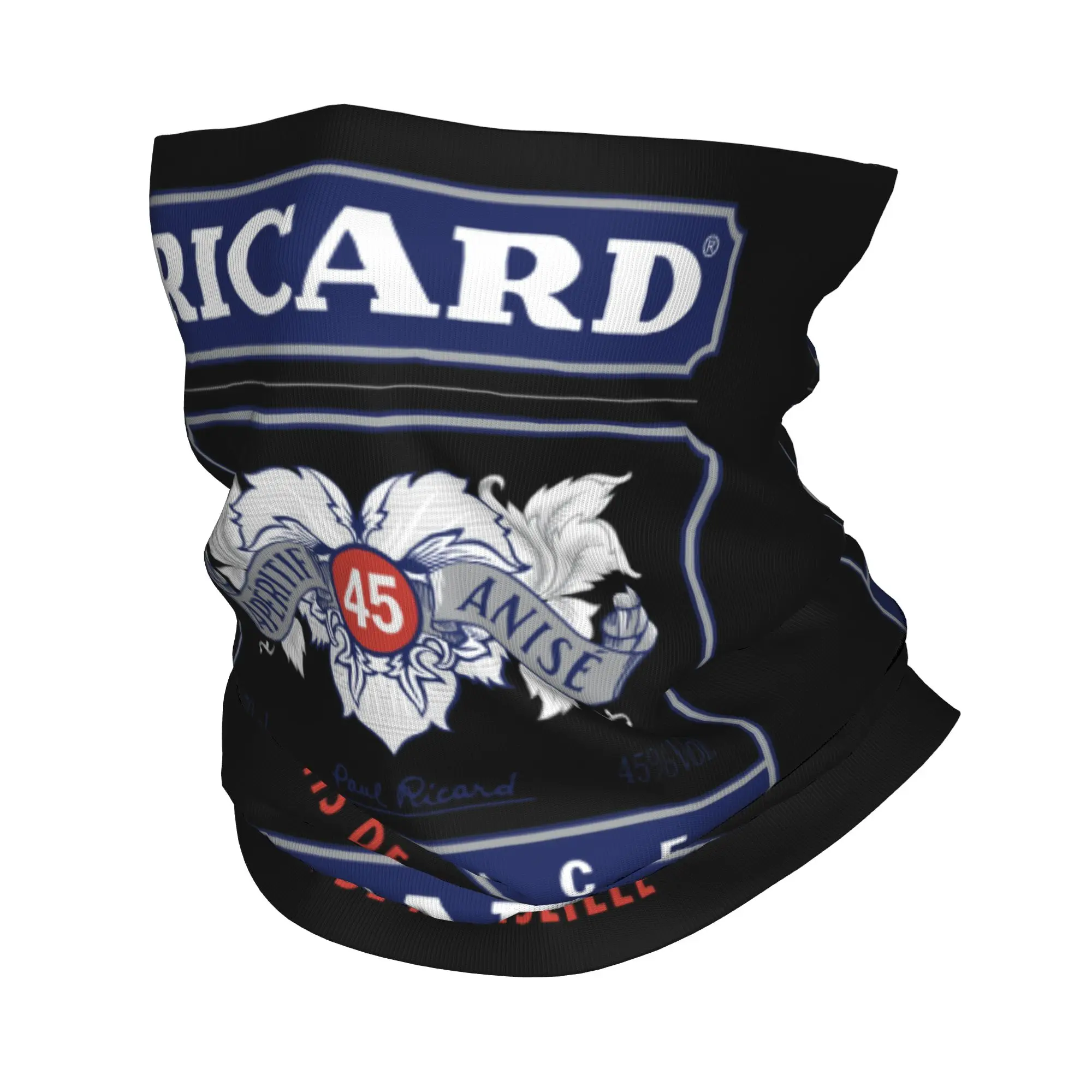 

Ветрозащитный зимний шарф-бандана с логотипом Ricard для женщин и мужчин, Марсель, Франция, для катания на лыжах