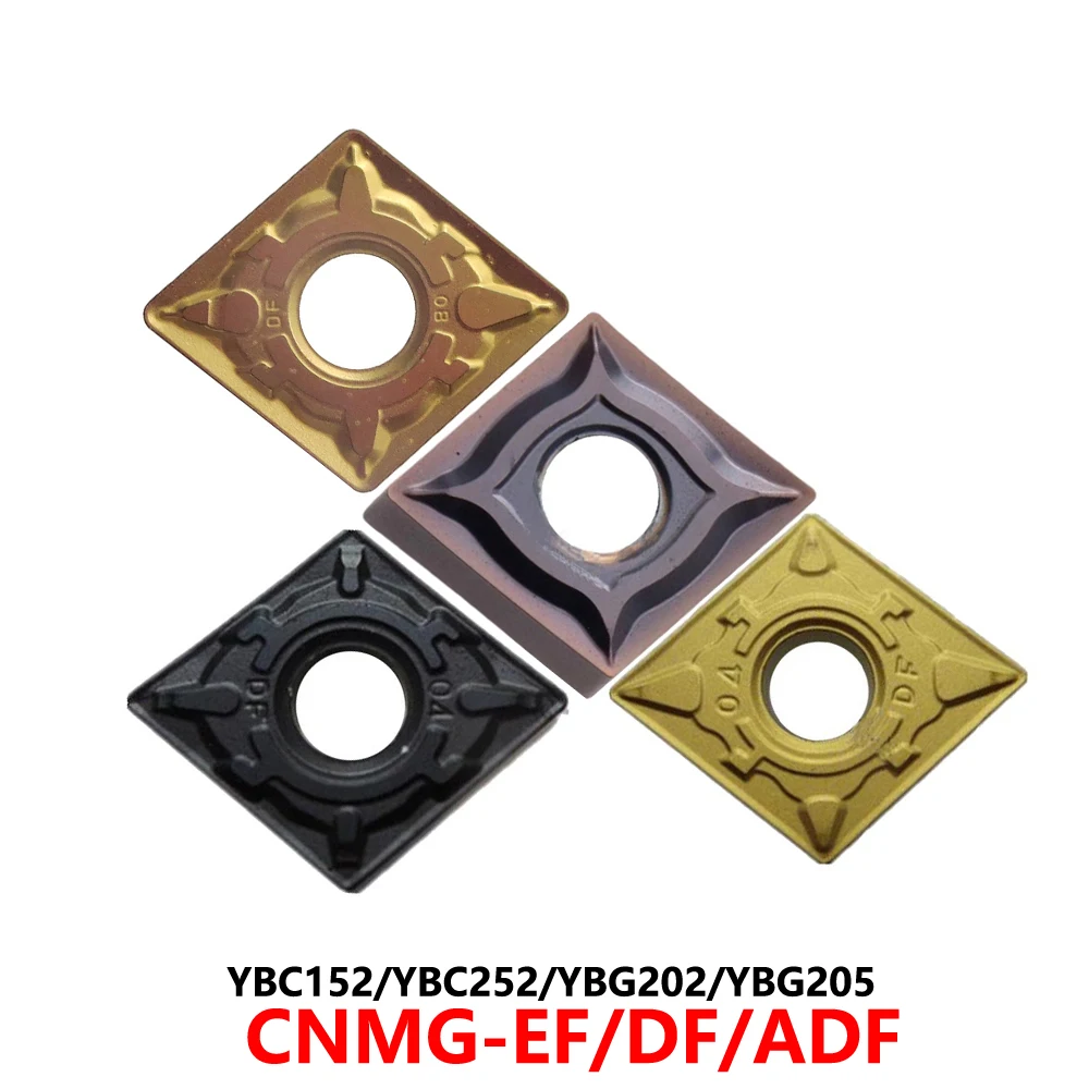 

Original CNMG090304 CNMG120404 CNMG120408 CNMG120412 EF DF ADF YBC152 YBG202 YBC252 Carbide Inserts CNC CNMG 120404 Tools Blades