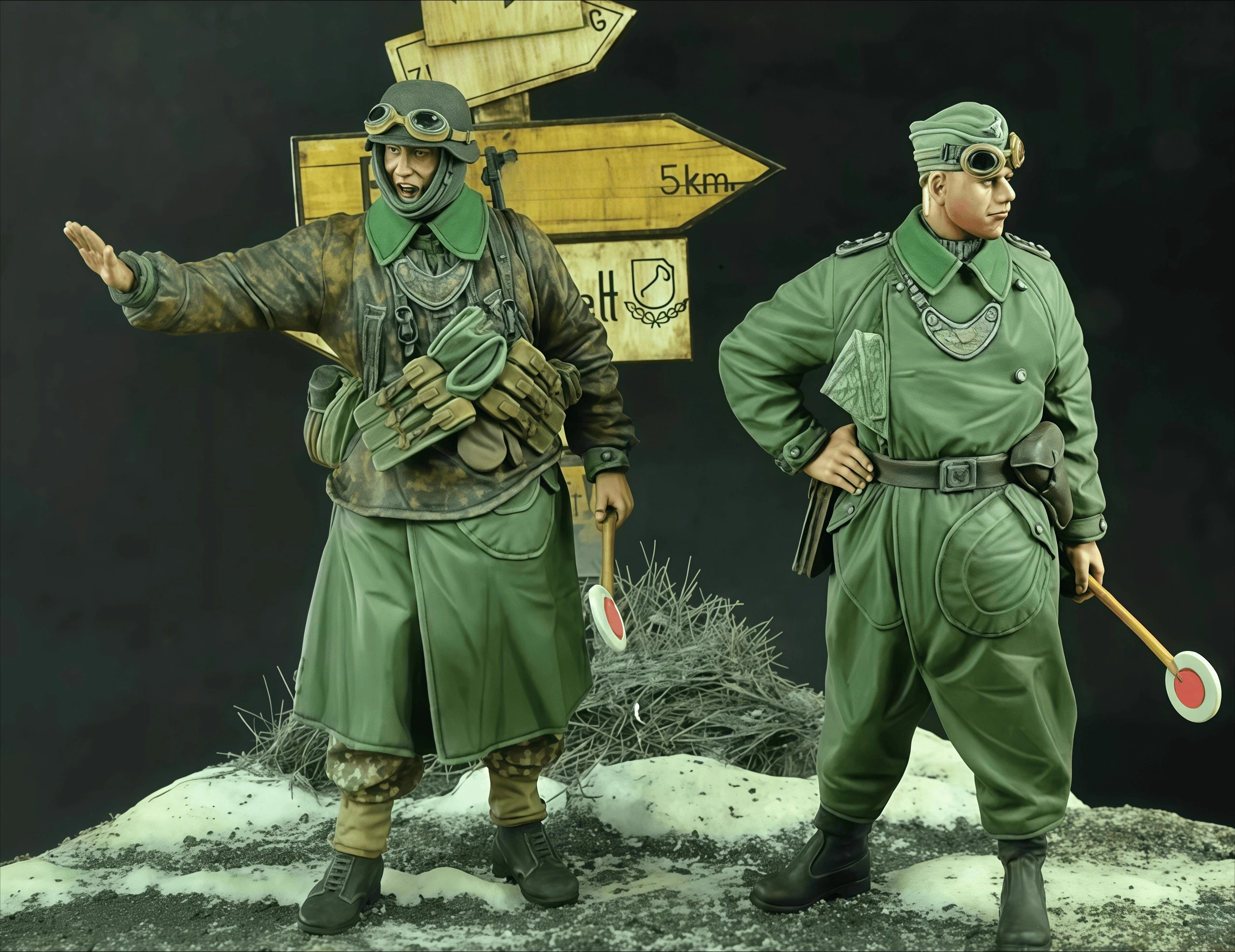 

Сборка модели из смолы 1/35, командир дорожного движения, модель GK на 2 человека, неокрашенная, необходимо собранно