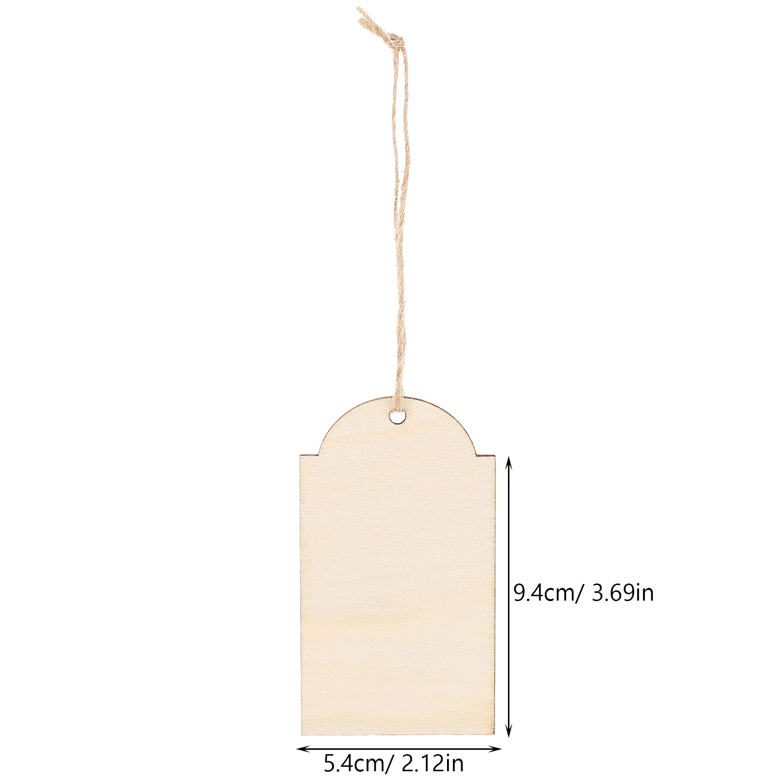 10 قطع من العلامات الخشبية غير المكتملة للحرف اليدوية، زخرفة معلقة غير مطلية، وضع علامات فارغة #3