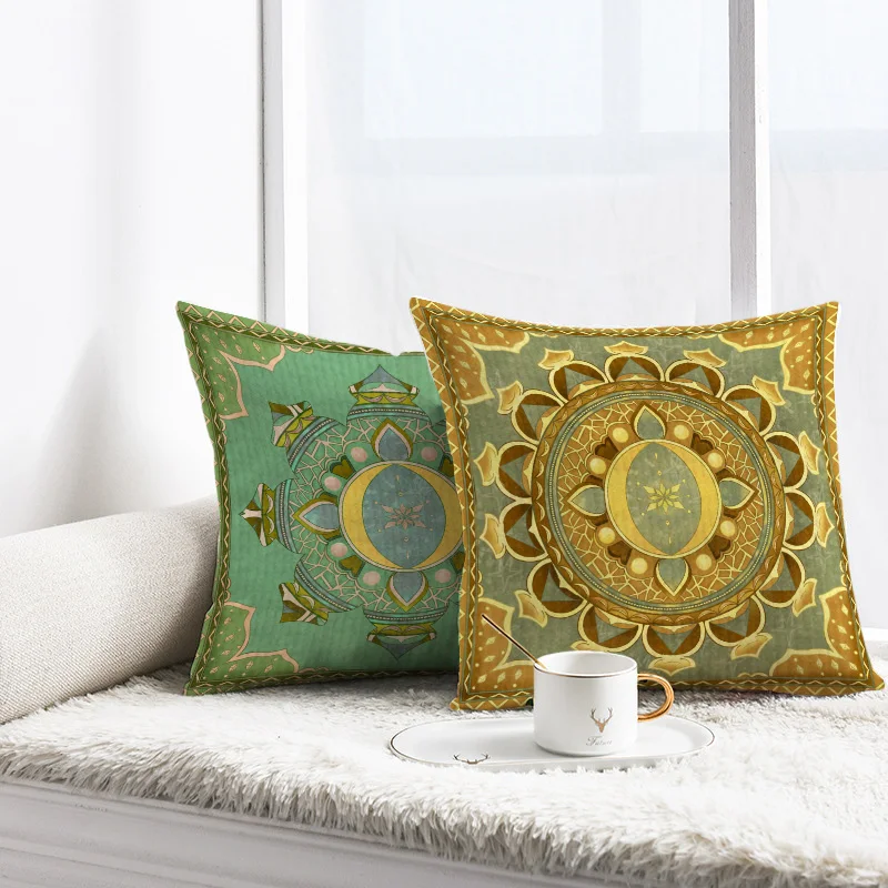 

Cushion Cover Short Plush Printed Moon 45x45cm Pillowcase for Indoor LivingRoom Sofa Ramadhan Decor Home Decoration Pillowcase