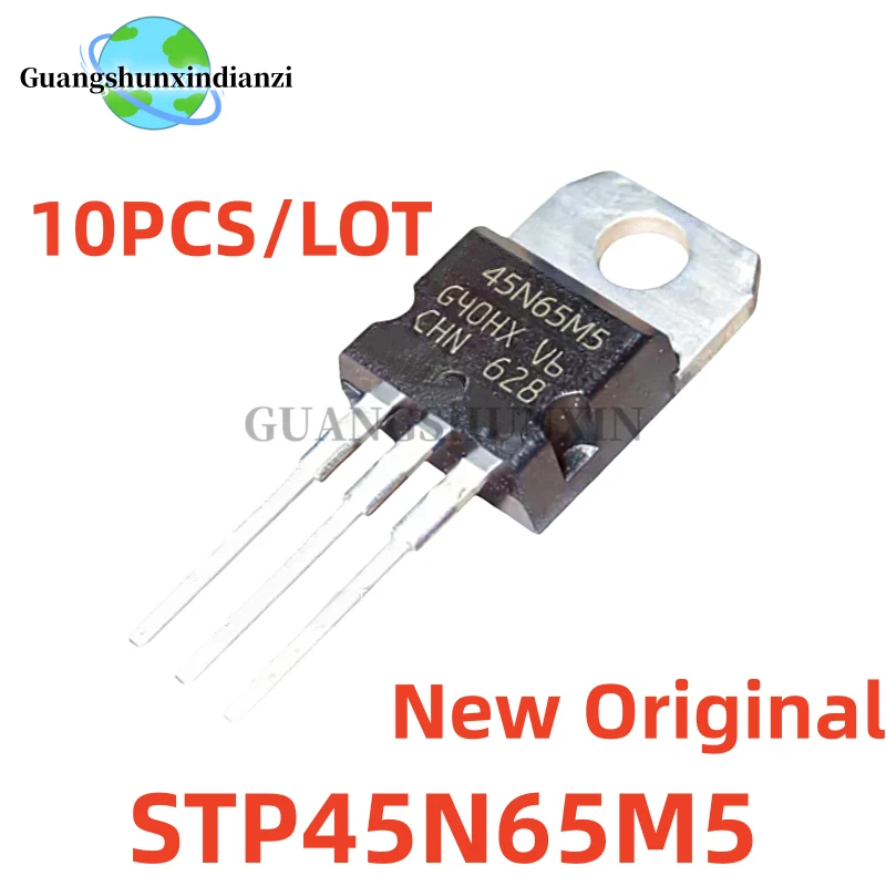 10PCS/LOT Original 45N65M5 STP45N65M5 TO-220 650V 35A MOS Field effect transistor Best Quality In Stock