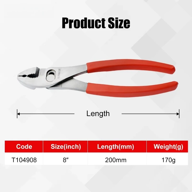 Nieuwe titanium verstelbare combinatietang Duurzame titanium tang van de fabrikant
