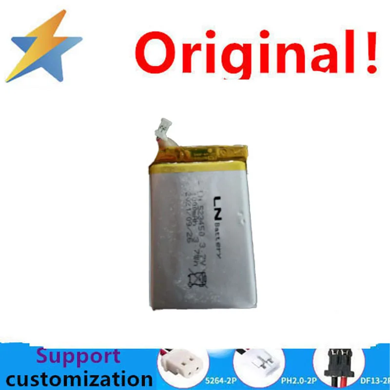 buy more will cheap 1100MAH polymer battery 523450 beauty device smartwatch shaver pickup whitening color head 3.7V