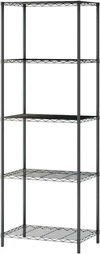 

5-Tier Wire Shelving 5 Shelves Unit Metal Storage Rack Durable Organizer Perfect for Pantry Closet Kitchen Laundry