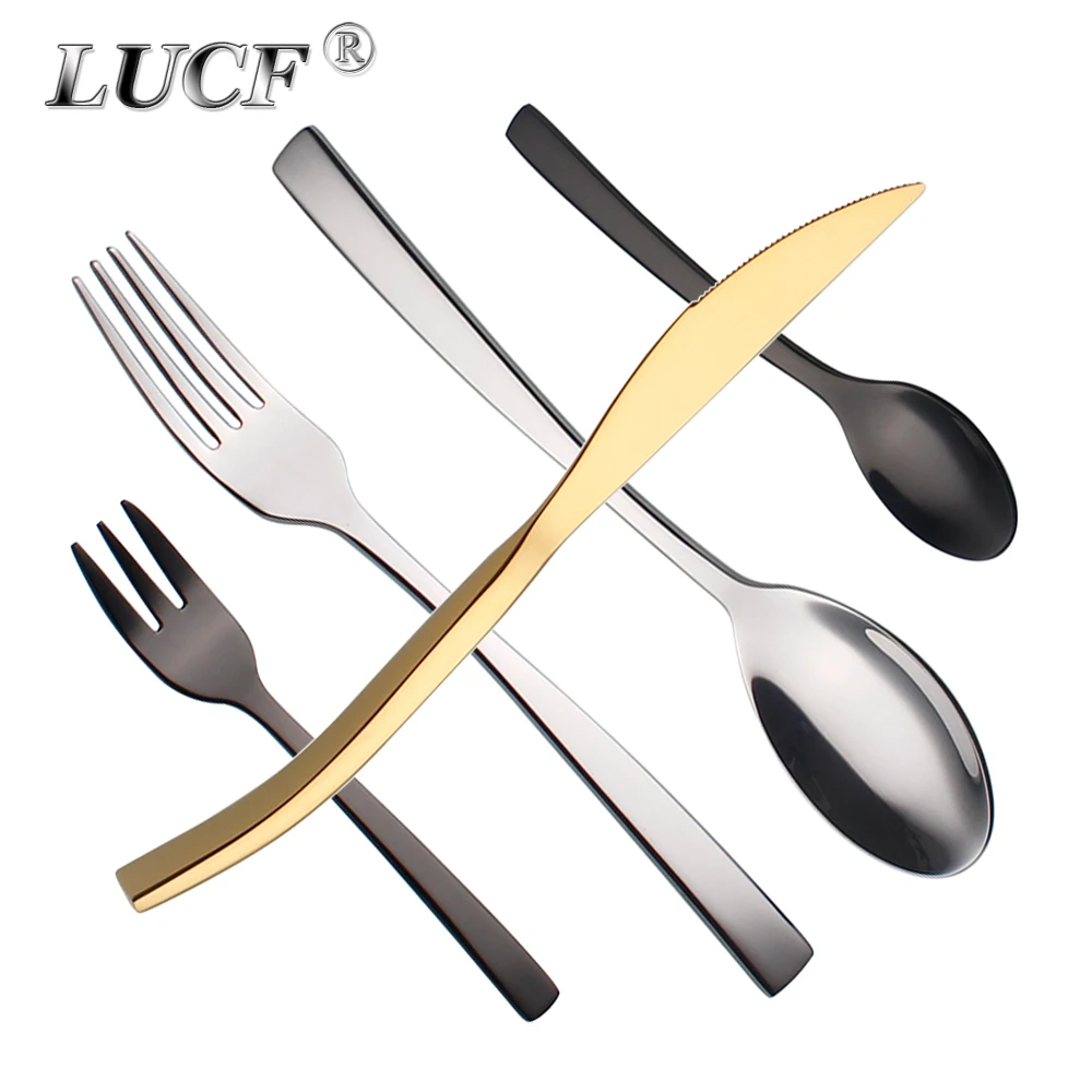 

Recommended Top Class Elegant Cutlery 5 In 1 Set Stainless Steel Mirror Polish Delicate Utensils Silverware Dinnerware For Home