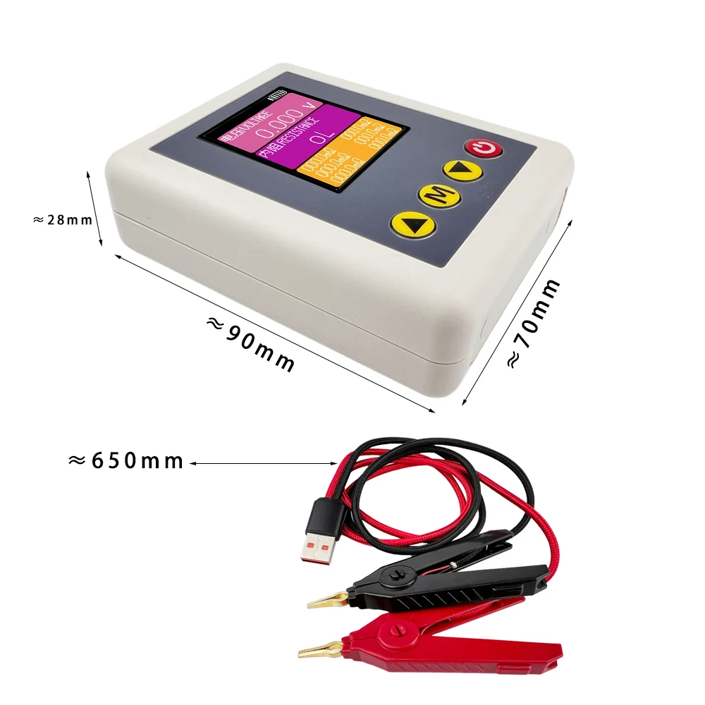 أربعة خطوط TS4520 TYPE-C تيار مستمر 5 فولت بطارية ليثيوم عالية الدقة المقاومة الداخلية متر فاحص كاشف الجودة 18650 بطارية جافة