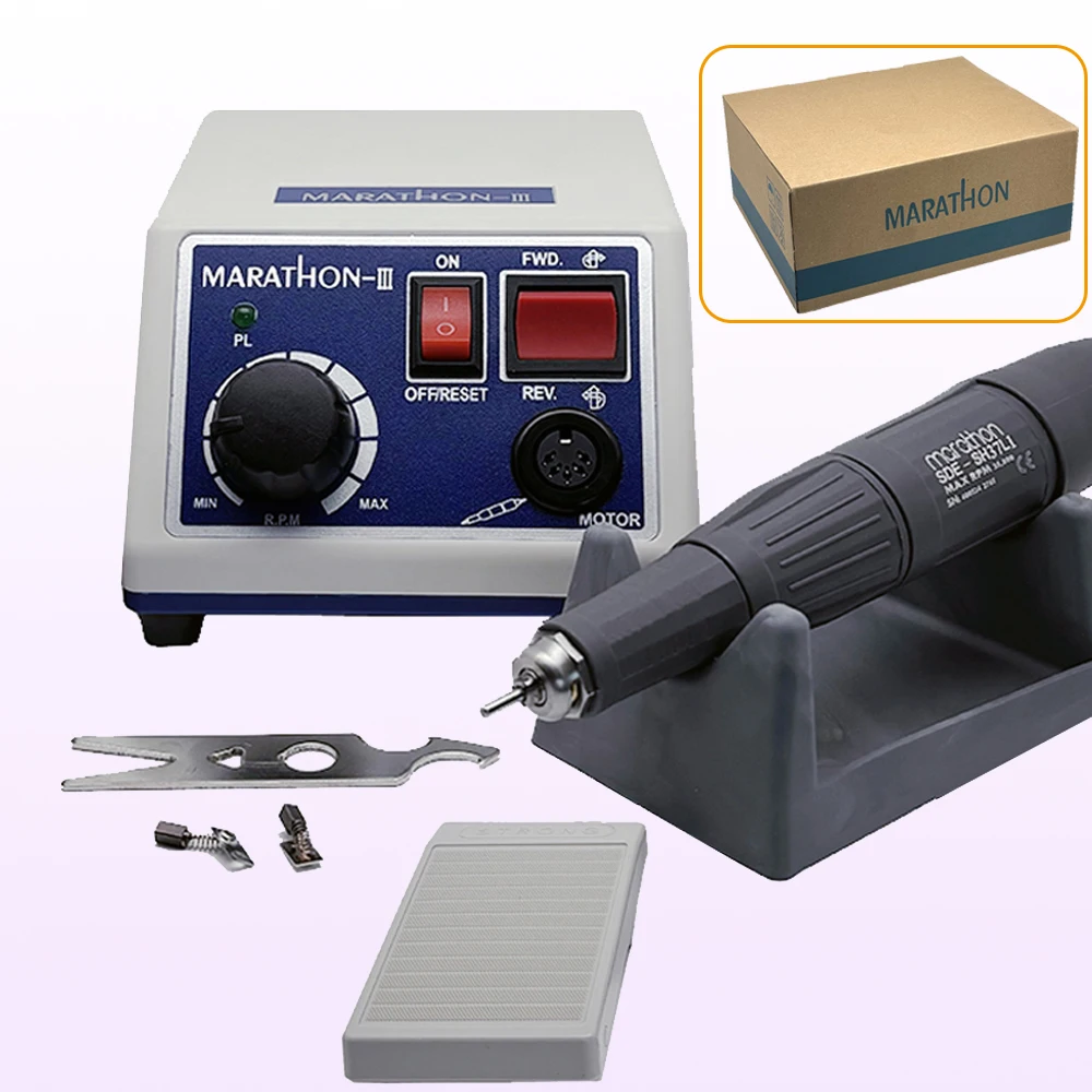 Dental Lab Electric SMT Marathon Motor Micromotor Machine N3 + 35K RPM H37L1 Handpiece 110V 220v