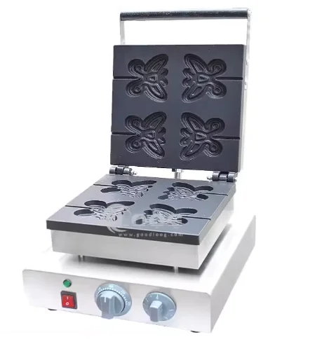 Snack Equipment Waffle Machine Commercial Electric Butterfly Waffle Machine Makers With CE Certification