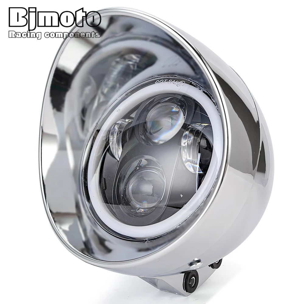 5.75 inch Motorcycle LED Headlight Universal Headlamp For Harley Sportster Dyna Honda Hayabusa Suzuki Kawasaki Bobbers Custom - Image 3