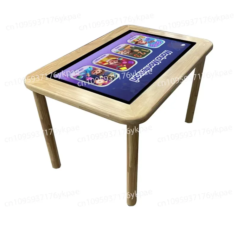 32-Inch LCD Modern Solid Wood Android Interactive Touch Screen Desktop Digital Game Table