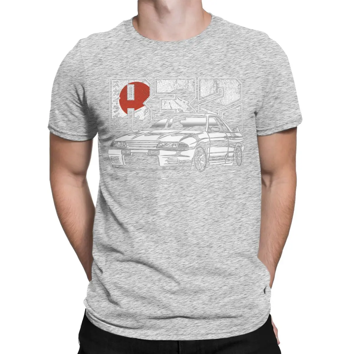 new model Humorous R32 Gtr Skyline T-Shirt for Men Round Collar Cotton T Shirt Short Sve Tee Original Clothing - view 4