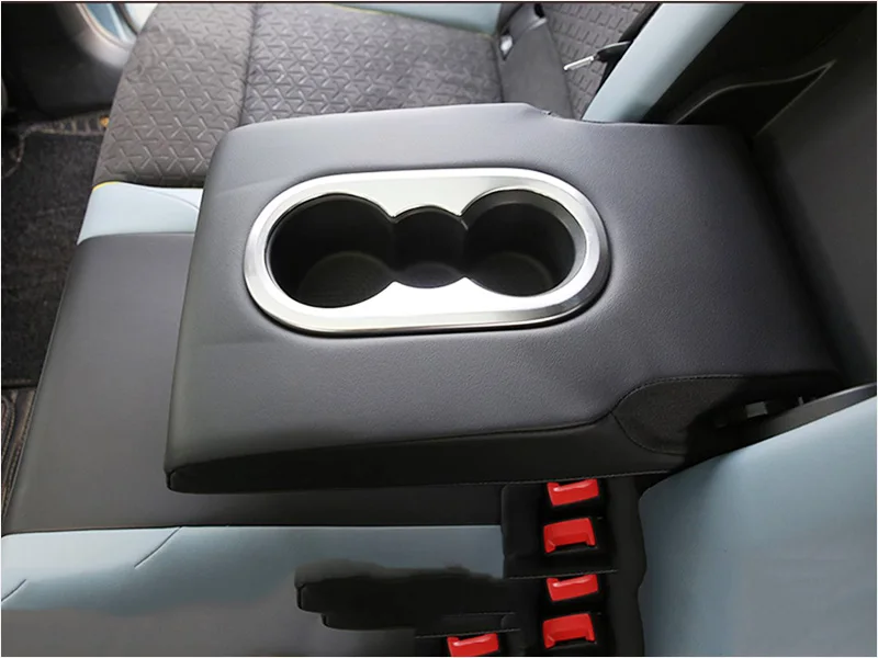 Car Rear Seat Cup Holder For VW ID.3 ID3 2021 2022 2023 Trim Cover Stickers Bezel Frame Strips Garnish Styling