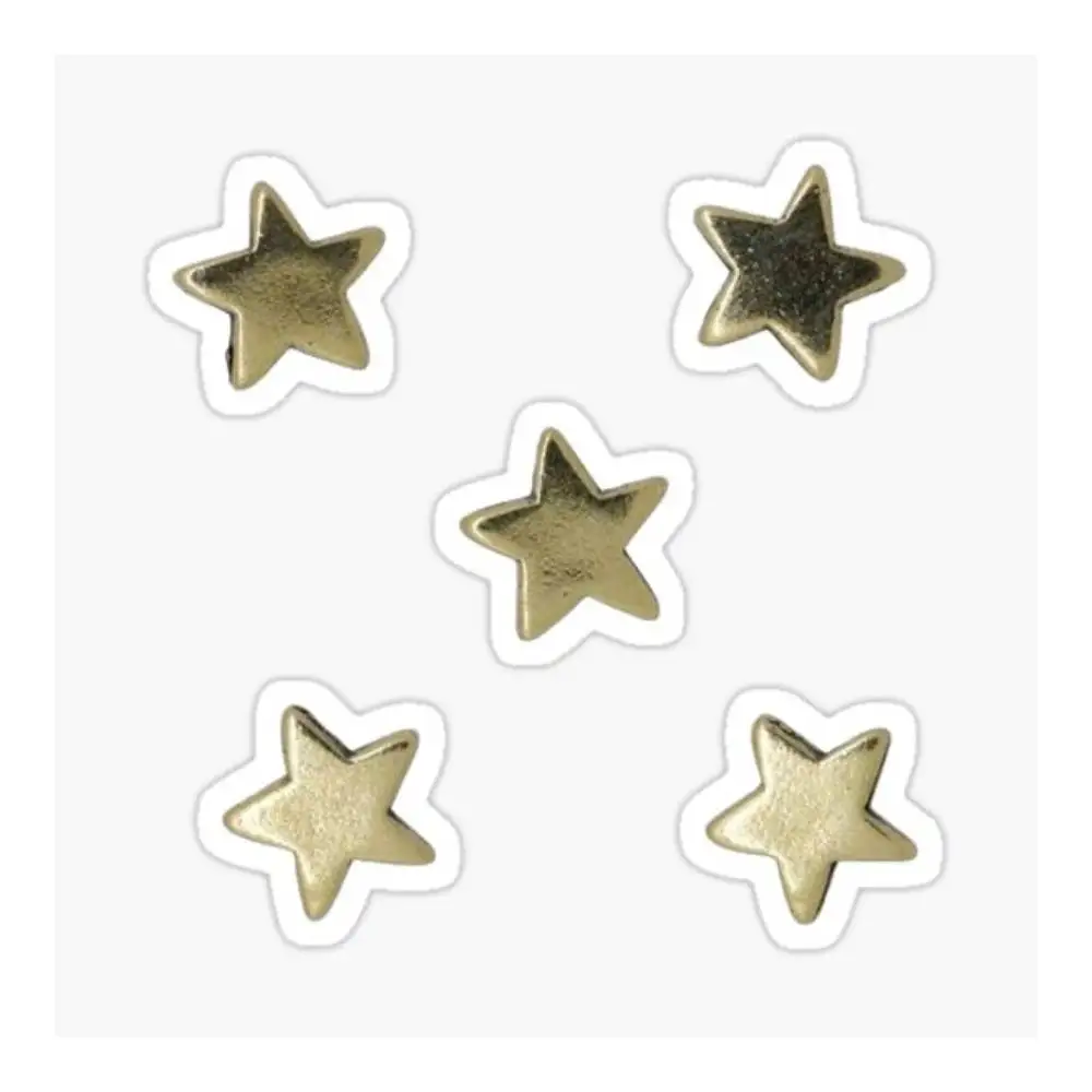Golden Stars Sticker Car Window Bumpers Die-cut Vinyl Stickers Decorative Accessories