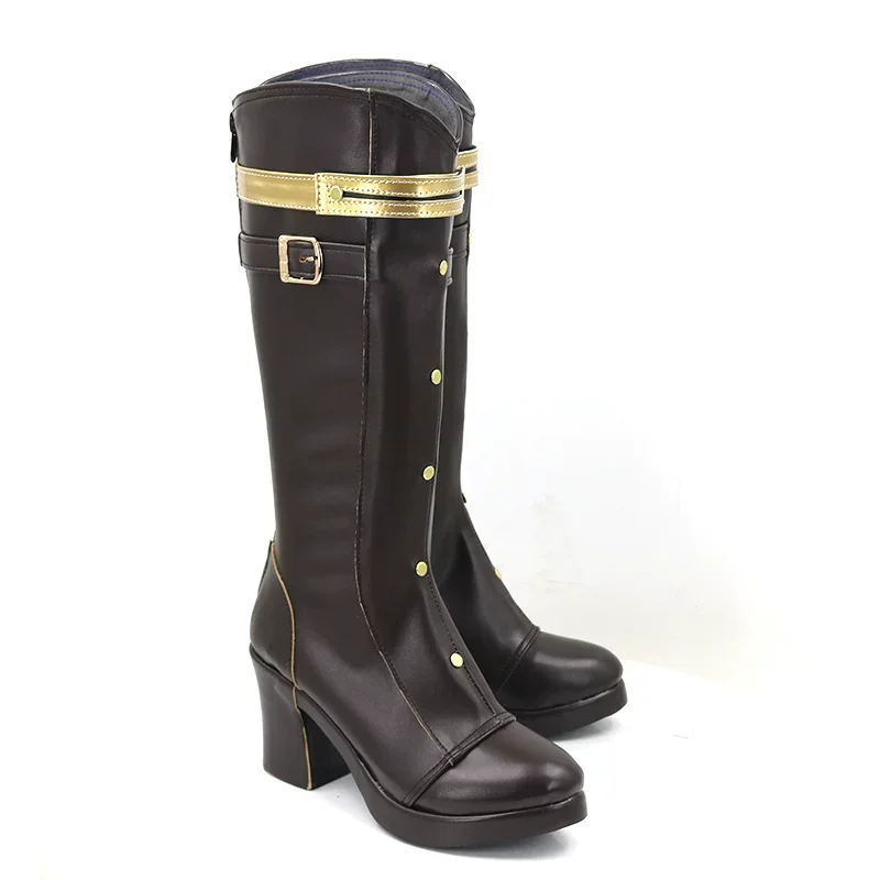 Zapatos de Cosplay de Anime LOL Arcane Caitlyn, botas negras para hombres y mujeres hechas a medida