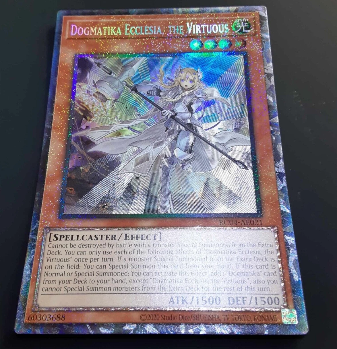 

Yugioh KONAMI RC04-AE021 Dogmatika Ecclesia, the Virtuous Collector Rare Asian English Collection Mint Card