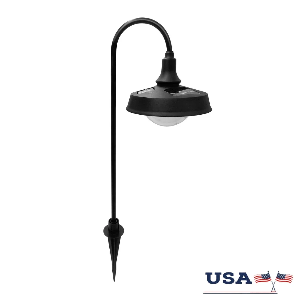

Solar Powered LED Pathway Downlight 20 Lumens Waterproof Outdoor Landscape Light Dusk to Dawn Rechargeable Battery Easy Install
