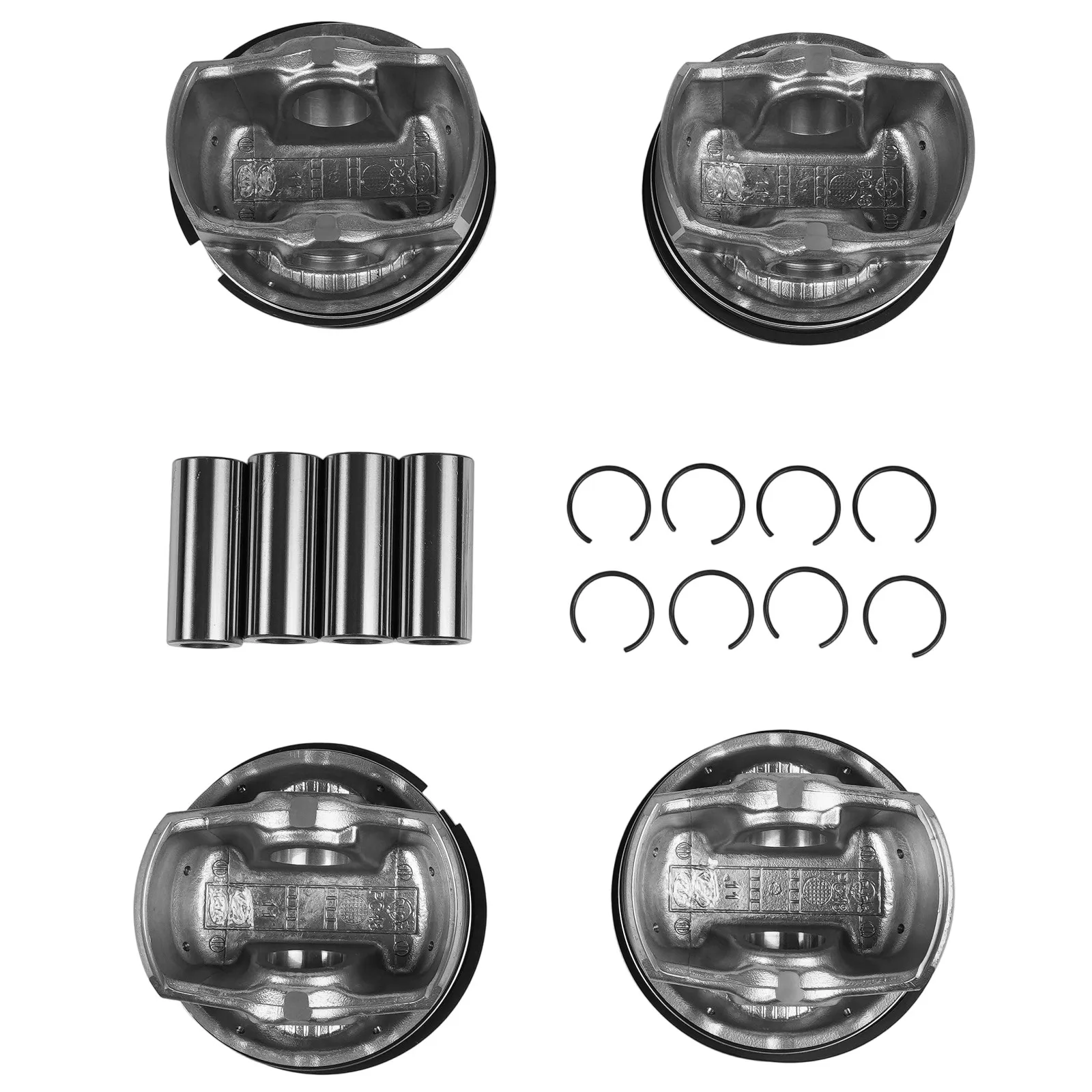 1 Set Engine Pistons Rings Kit W/ Con Rods & Crankshaft Main Bearing 21020-2E000 For 11-20 Hyundai Kia Forte 2.0L G4NA 1.8L G4NB